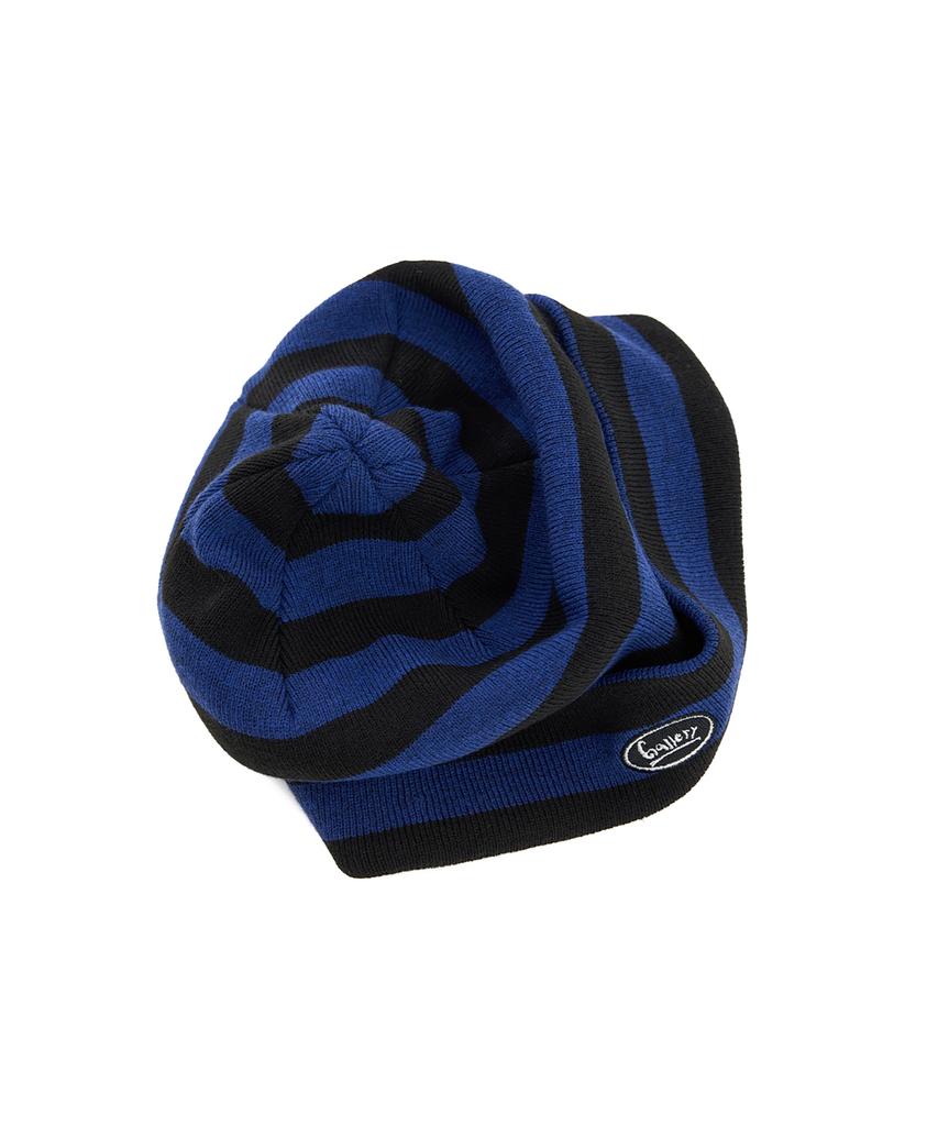 1011 GALLERY 1011 Gallery Stripe Beanie-Blue