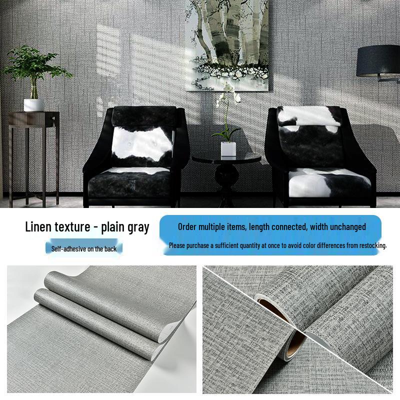 Industrial Style Dark Gray Mottled Texture Self-Adhesive Waterproof Wallpaper