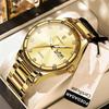 Top Brand New Men's Watch Double Calendar Luminous Quartz Diamond Watch