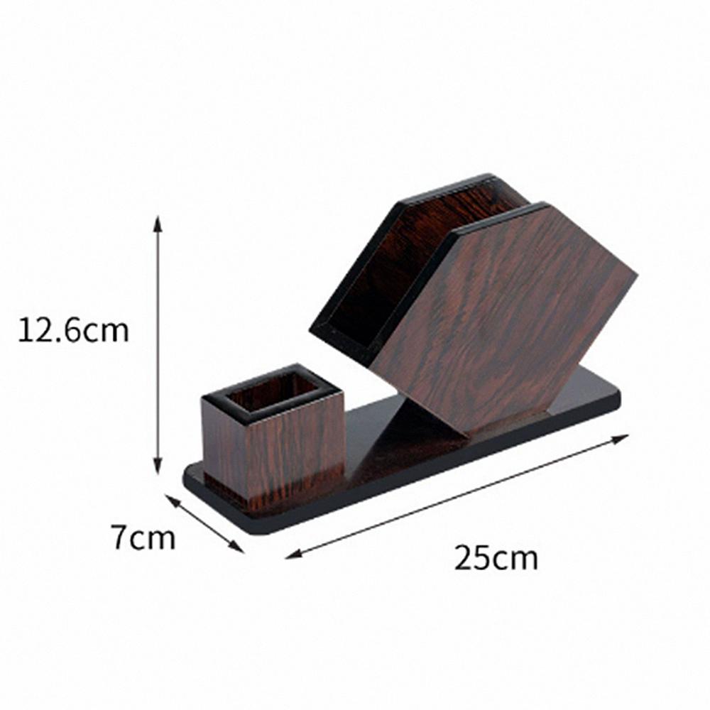 Walnut Color Wooden Tissue Paper Dispenser, Home Daily Use Desk Wood Napkin Paper Storage Case
