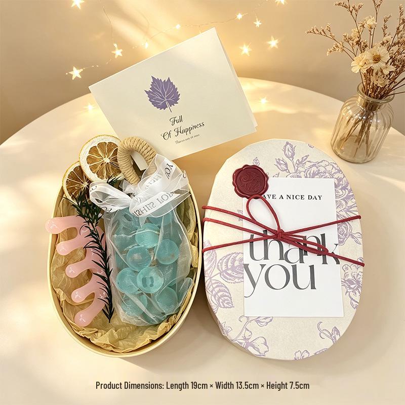 Handmade Crystal Grape Cluster Soap Gift Set - Transparent Simulation Grape Soap