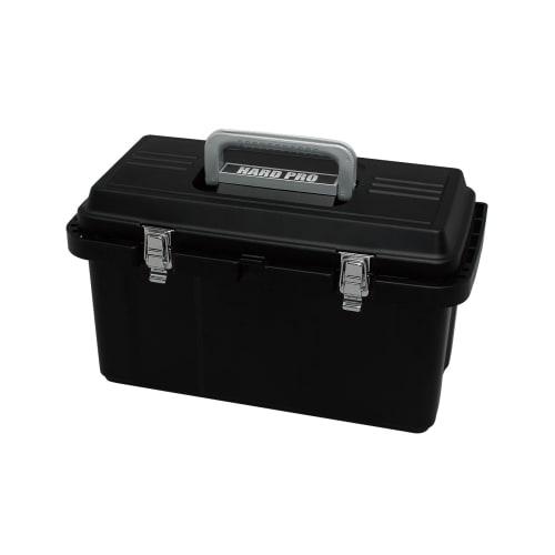 

IRIS OHYAMA Hard Pro HDP-500 Tool Box (Eco Black) [Approx. 53cm W x 27cm D x 31cm H] Perfect for storing power tools, hand tools, and parts. Deep desi