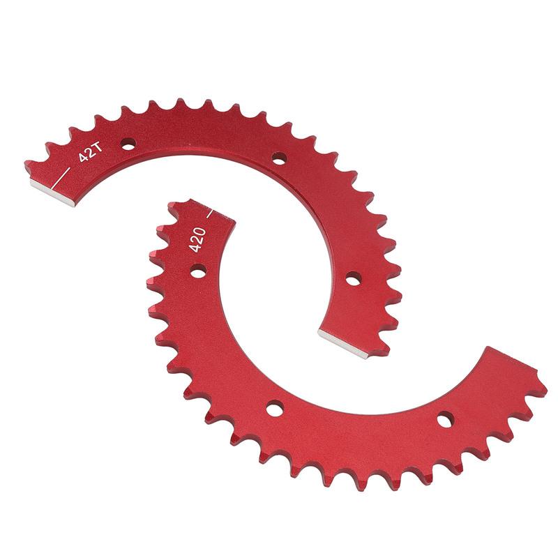 Split Sprocket 420 Chain 42 Tooth Aluminum Alloy Rear Split Sprocket for Predator 212cc 196cc 420cc Mini Bike Go Kart Universal
