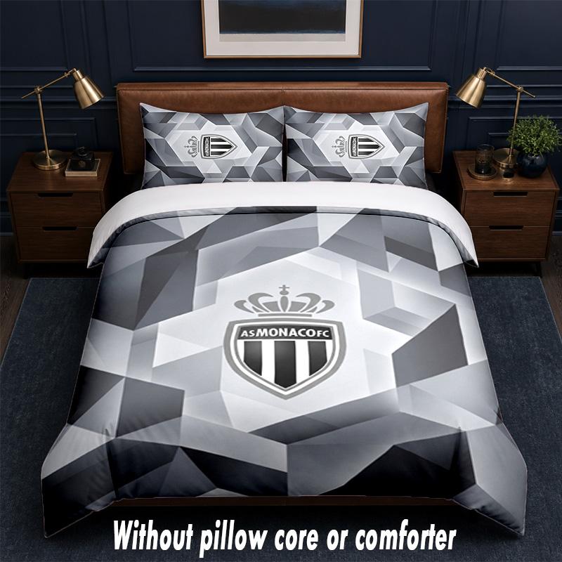 Monaco FC Design Bed Bedding Set 1 Duvet Cover + 2 Pillowcases Soft Breathable Household Bed Linens
