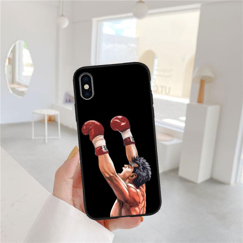 LO50 Hajime no Ippo Soft Shell Phone Case for iPhone 16 15 14 13 12 Pro Max Plus Mini