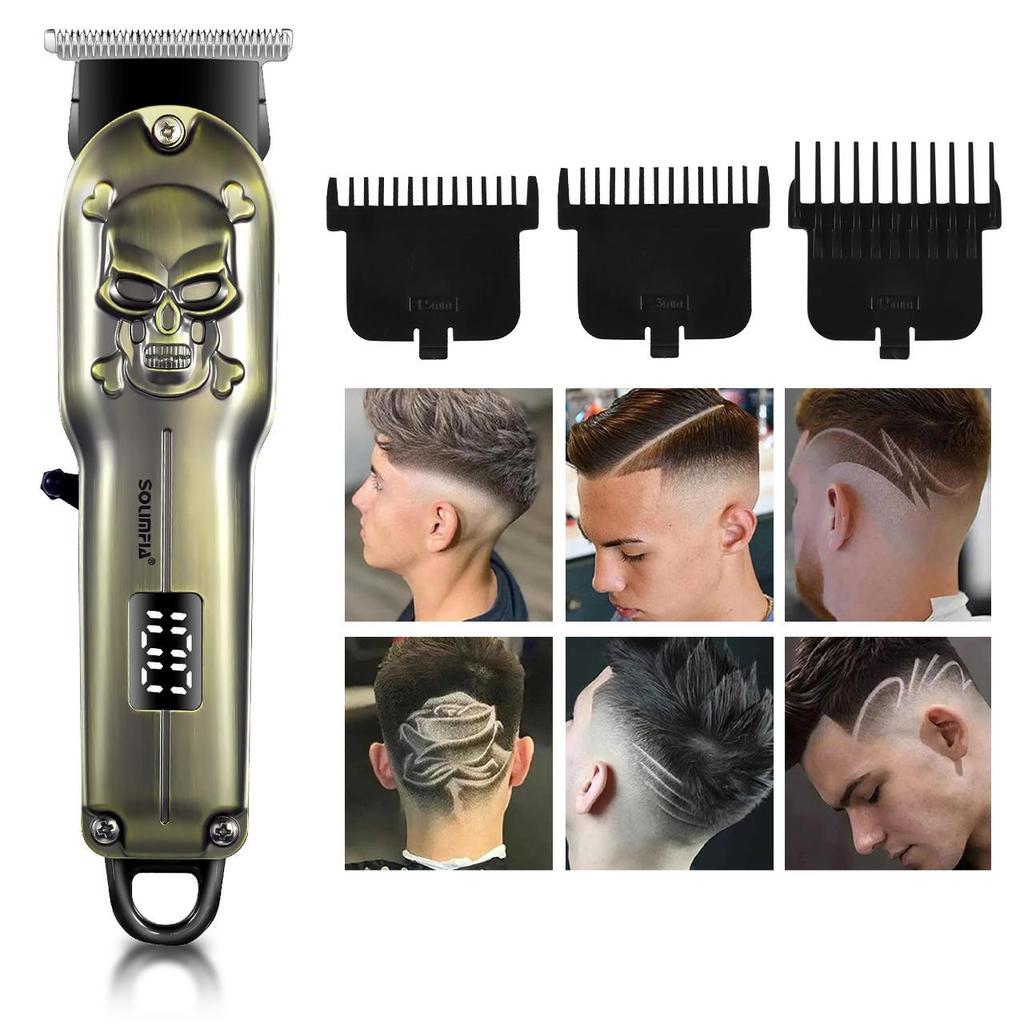 Solimpia Professional Hair Clipper Set Professional Men's Hair Trimmer Adjustable Cordless Hair Cutting Machine