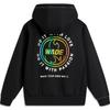 Li Ning Wade Series Kapuzen-Sweatshirt mit Print Langarm Herren Sweatshirt Schwarz AWDU271-1