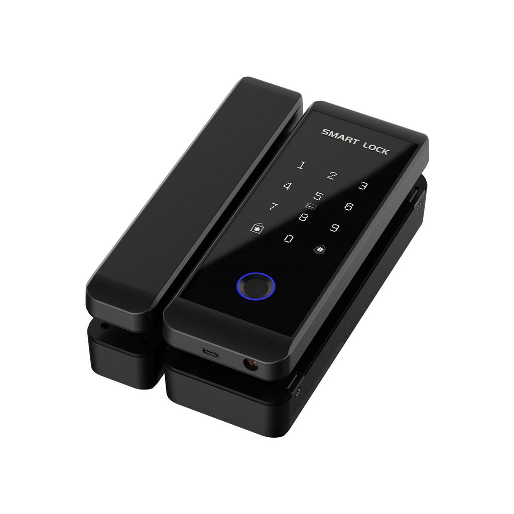 Smart Lock WIFI Fingerprint Push Pull Keyless Entry Door Locks for Glass Metal Wood Door TY APP Remote Control Multi