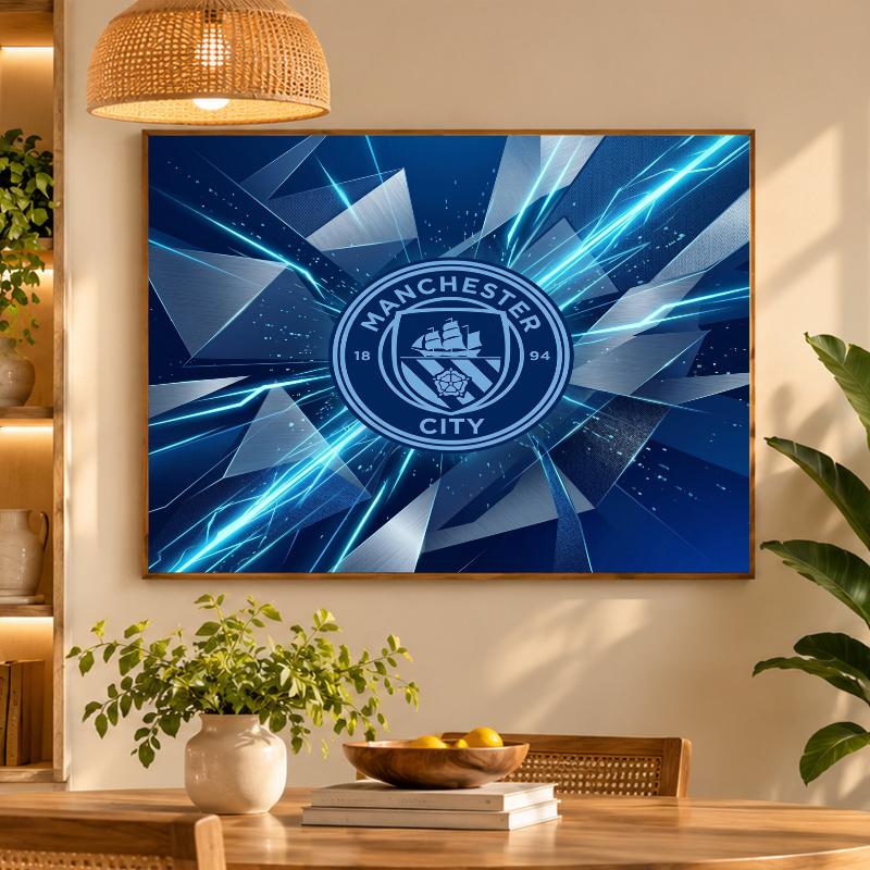 5D Diamond Painting Manchester City DIY Full Drill Diamond Art Kit Home Decoration