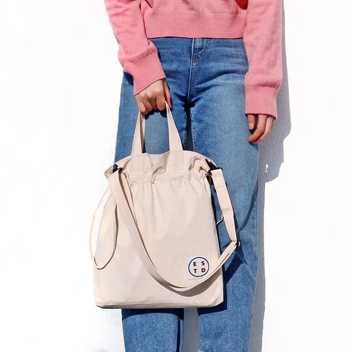 [ESTD] Pocket Bag M + Ivory Strap / Crossbody Bag Set
