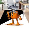 1PC Wooden Character Baseball Bat Extra Large Non Slip Floor Carpet, Office, Family, Bedroom, Studio Large Area Rug Indoor Rugs