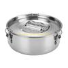 92MF 304 Cake Flan Pan With Secure Locking Lid For Baking And Steaming