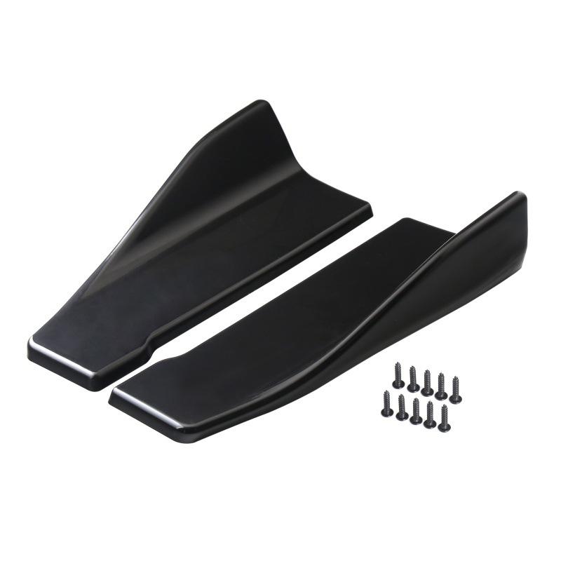 1 Pair Universal Car Rear Bumper Lip Trim Protector 35/48cm Car Side Skirt Cover Car Corner Bumper Guards with Screws