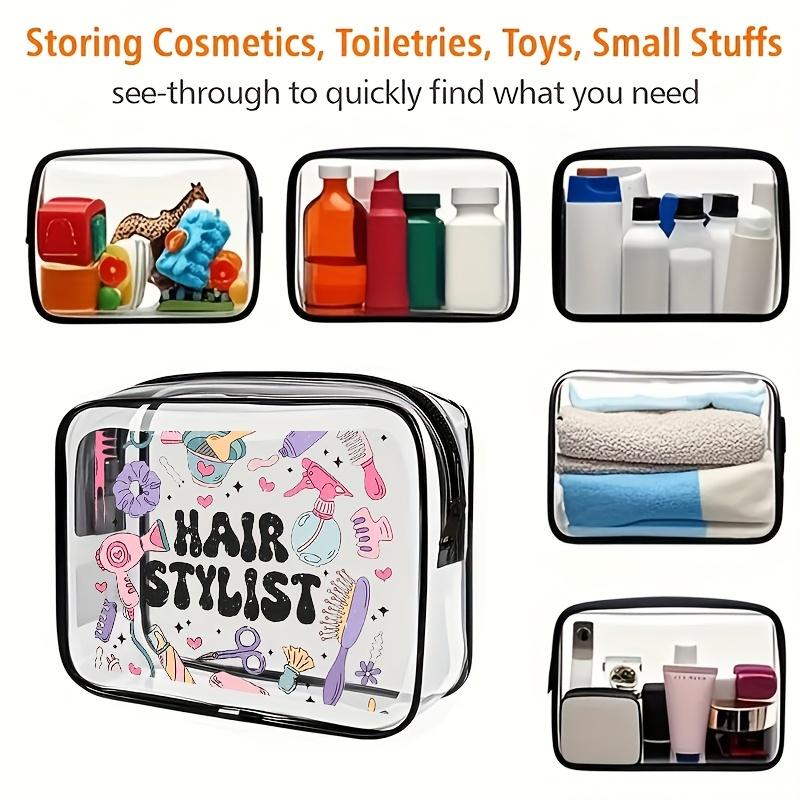 A Transparent Casual Tote Bag Suitable for Both Men and Women, Which Can Be Used As A Makeup Bag, Toiletries Bag, or Storage Bag