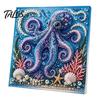DIY Faux Pearl Painting Kit Ocean Kit, Marine Life 3D Art Coastal Wall Decor Sea Turtle Fish Picture Craft Set for Adults, Home Beach House