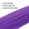 Long Multi-color Pre Stretched Synthetic Braided Hair, Suitable For Hair Braiding, Stage Party Wig Extension