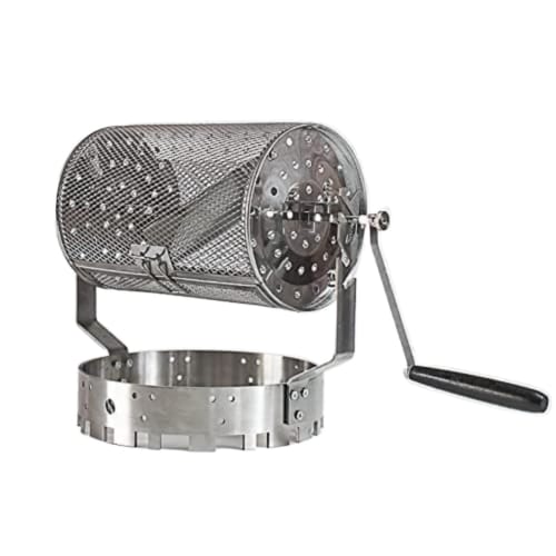 GrnArt Stainless Steel Coffee Roaster Home Coffee Dryer Manual Rotary Coffee Bean Roasting Machine Manual Roasting Cage Home Roaster Coffee Bean Roast