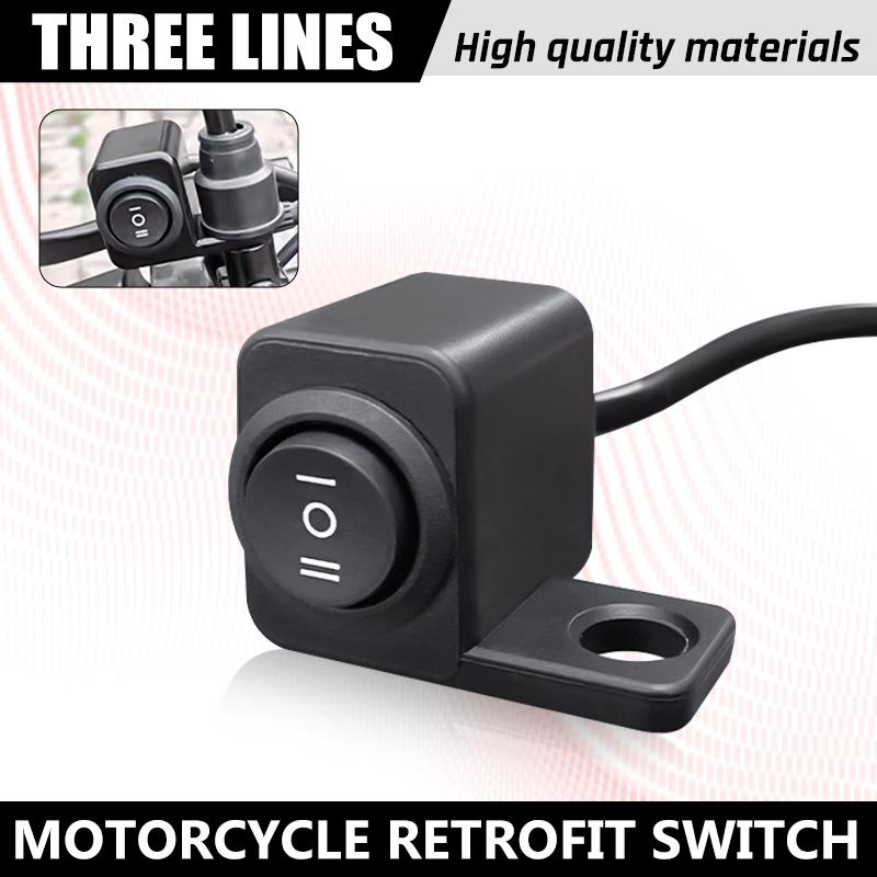 On-Off-On Switch (3 Step) Waterproof Side Mirror Mount Heavy Duty Universal Spotlight Switch For All Models 12V Led Light Switch