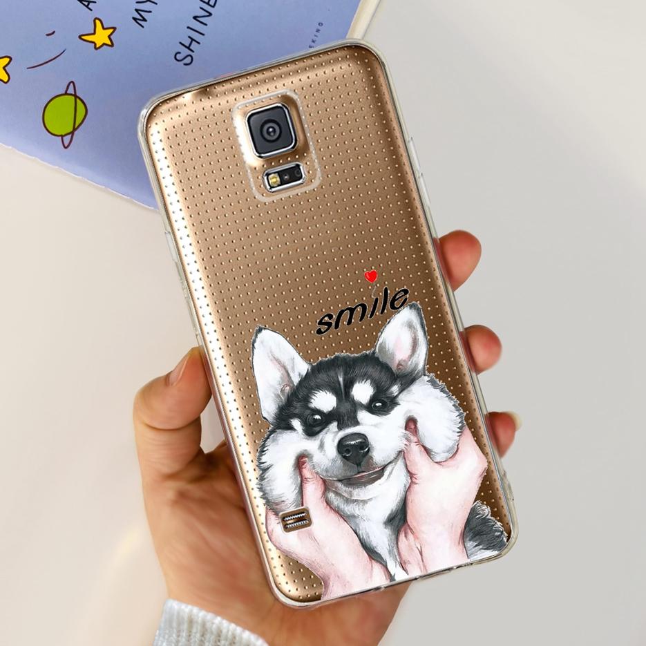 For Samsung Galaxy S5 Case G900F G900I G900M G900A G900T Cute Painted Cover Soft TPU Phone Case For Samsung S5 S 5 GalaxyS5 Bags