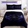 Set Biancheria da Letto Stile Gotico Traspirante Copripiumino con Federe Biancheria da Letto Decorativa per Camera da Letto Decorazione Casa Regalo di Compleanno