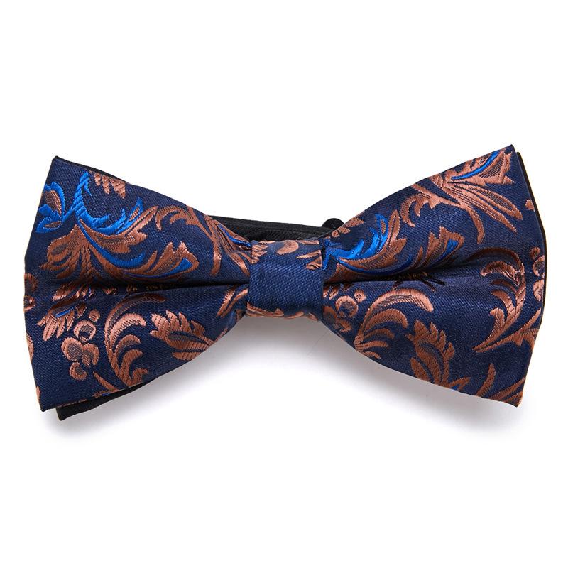 Men's Wedding Party Jacquard Bow Tie - Groom & Best Man Formal Wear Accessory