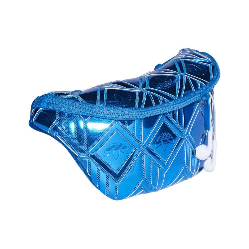 adidas Originals Polyester Sling Bag, Fanny Pack Regular Women's Blue Metallic Adidas H06708