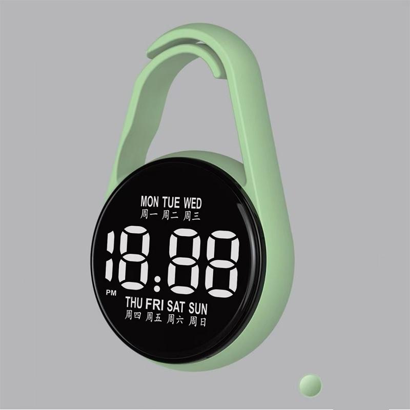LED Digital Hanging Watch Night Light Energy Saving Silent Electronic Clock for Bedroom Living Room Wall Decor