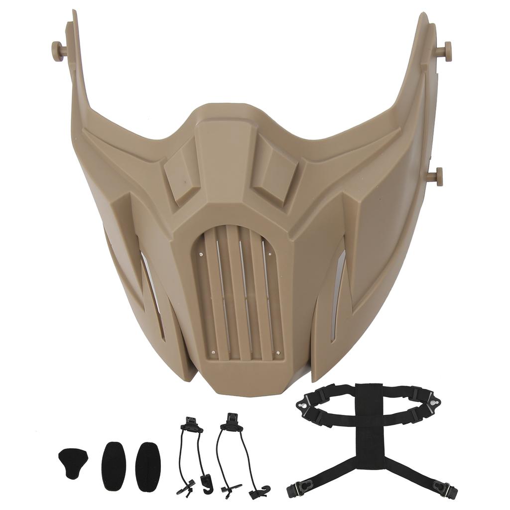 Half Skull Face Shield Tactics Protection Cover Guard Breathable for CS Outdoor Survival Game Cosplay