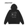 Jungle Tiger Sun Moon Stars Embroidery Thick Hooded Sweatshirt Men's Trendy Brand Couple Loose Heavyweight Hoodie Jacket Women's