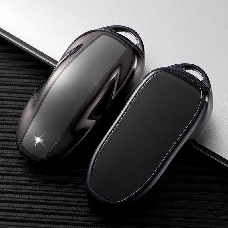 Tesla Model S TPU Transparent Key Cover with Buckle