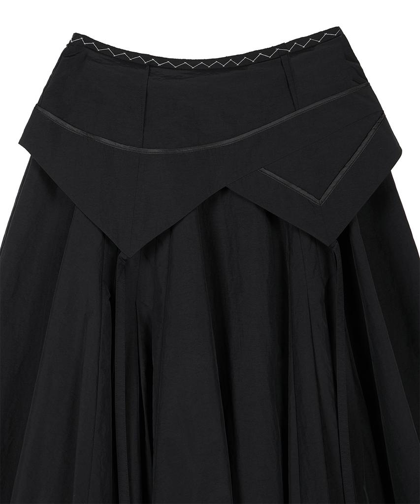 Yusentig Two-Way Pleated Long Skirt Aw5Ms45210