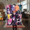 Japanese anime cartoon NARUTO famous Uzumaki Naruto blanket soft home furnishing nap decoration four seasons warm Sherpa blanket B13