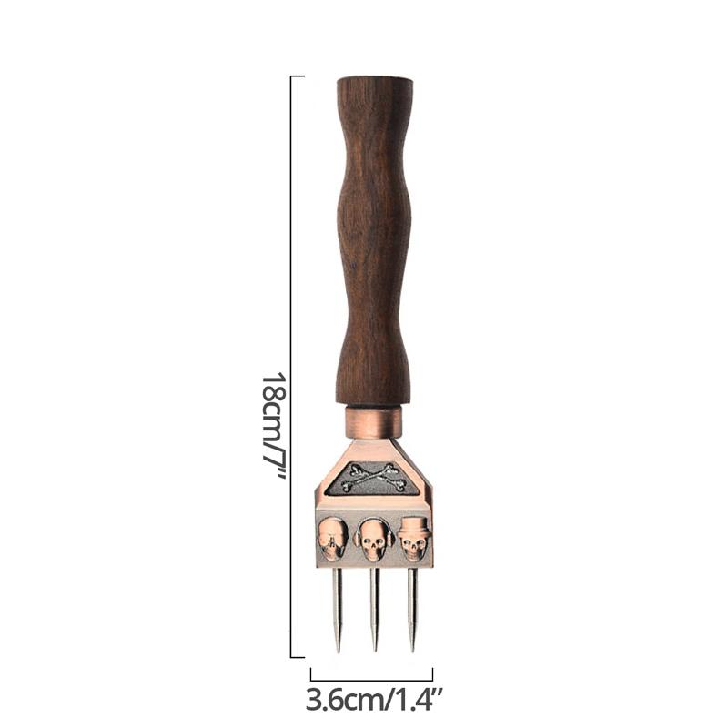 Ice Pick - Stainless Steel Ice Crusher with Wood Handle, Japanese Style Ice Chipper Ideal for Bars and Home