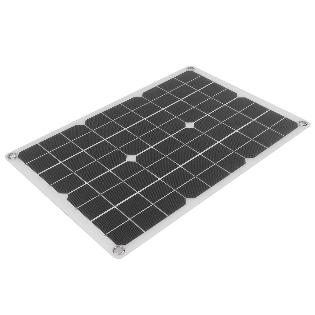 50W Folding Solar Panel Monocrystalline Cell Dual USB Charger for Car RV Yacht Outdoor Charging