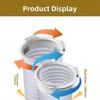 Conector Rotund din PVC Alb Pentru Furtun de Aer Condiționat Portabil Adaptor Filetat 130mm 150mm Cuplaj Tubulatură Ventilație