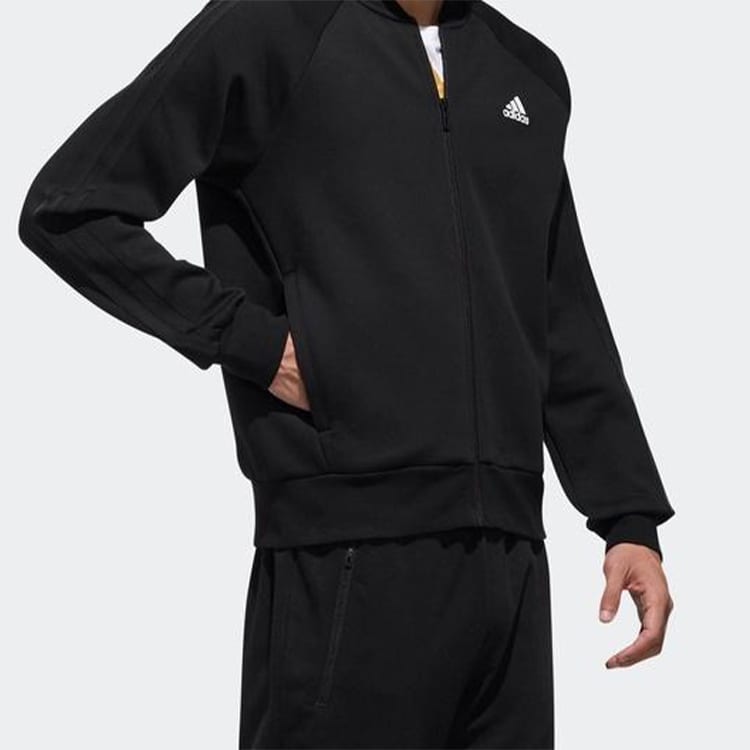Adidas Bayern Munich Black Jackets Men's Stand Collar Moderate Other DW4655