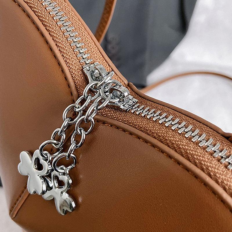 2025 Genuine Leather Peach Heart Bag Simple Versatile Crossbody Bag High Quality 3D Love Heart