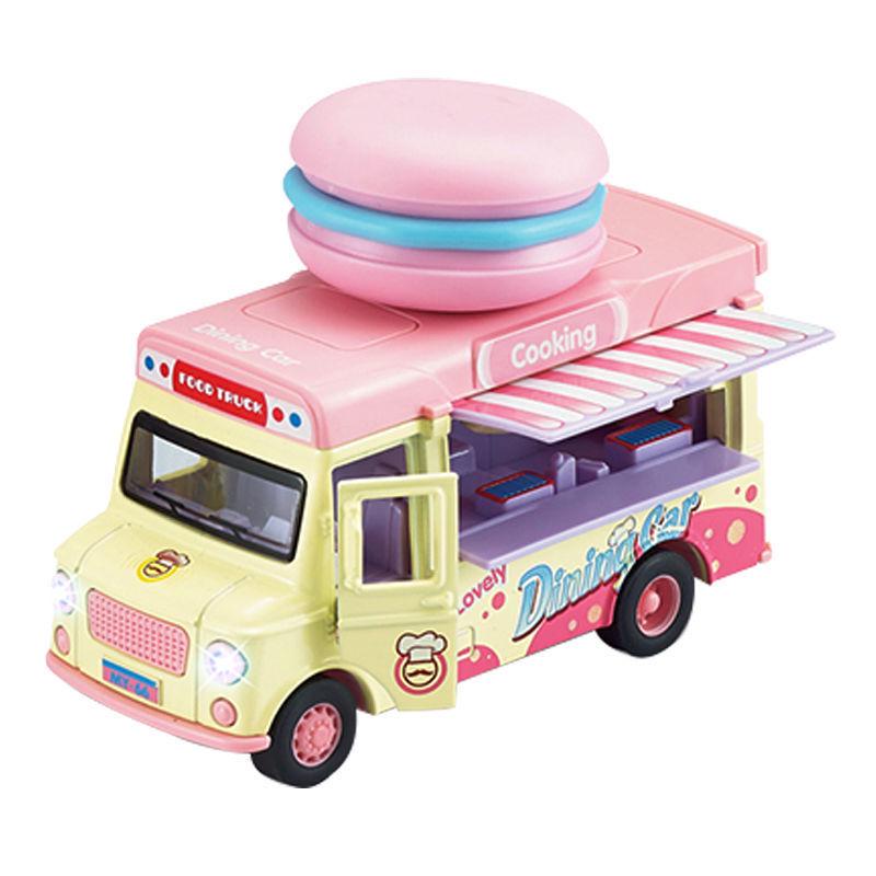 Douyin Hot Q Version Pretend Play Toy Mingyuan Hamburger & Ice Cream Car