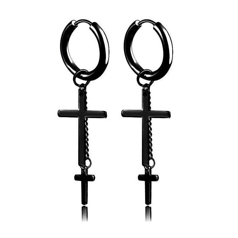 New Arrival Stainless Steel Stud Earrings Cross Star Scorpion Tassel For Women Men Fashion Hip Hop Ear Jewelry Gifts