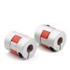 8mm To 8mm Bore Aluminium Plum Flexible Shaft Coupling Servo Stepper Motor Jaw D20xL25 Connector Flexible Shaft Couplers for 3D Printer/CNC