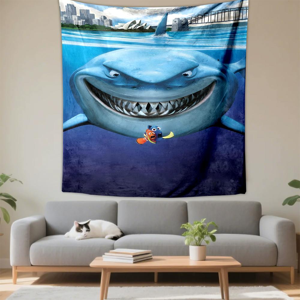 Bohemian Tapestry - Finding Nemo Shark Bruce Sydney Poster for Bedroom Wall Decor