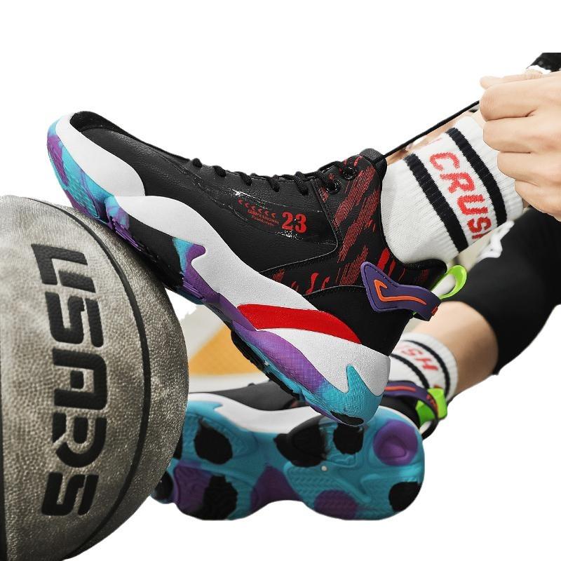 Men's shoes 2025 new spring high-top sports students basketball little white sneakers sports leisure running tide shoes