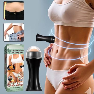 Volcanic Stone Body Sculpting Ball Oil Absorbing Volcanic Roller for Body Shaping Portable Reusable Facial Rolling Ball
