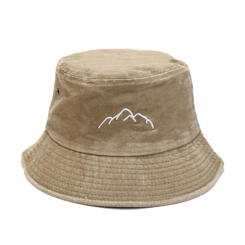 Retro Waterwashed Fisher Hat With Wide Brim For Hiking And Fishing Enthusiasts