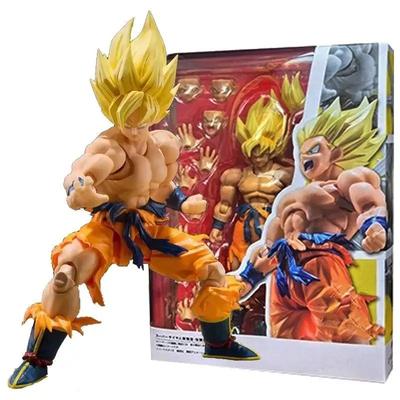 Dragon Ball Z Go Efsanevi Aksiyon Figürü PVC Hareketli Koleksiyon Anime 17cm Süper Saiyan Kakarotto Figür Model Oyuncak