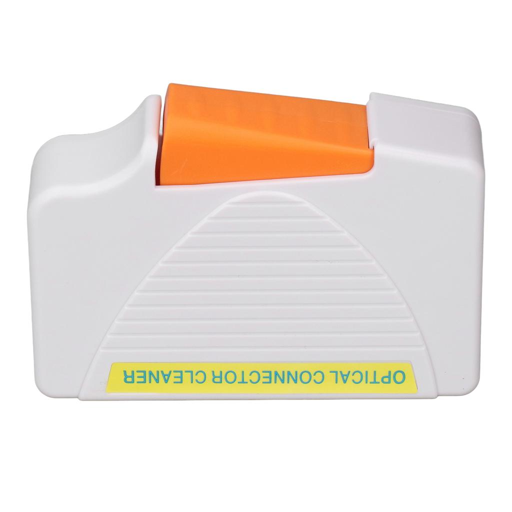 White Fiber Optic Cleaning Box Lightweight SC FC ST LC Optical Fiber Connector Fiber End Cleaner