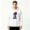 Anime Butterfly Girl Print Men Pullover Hoodie Casual Soft Long Sleeve Sweatshirt for Daily Wear