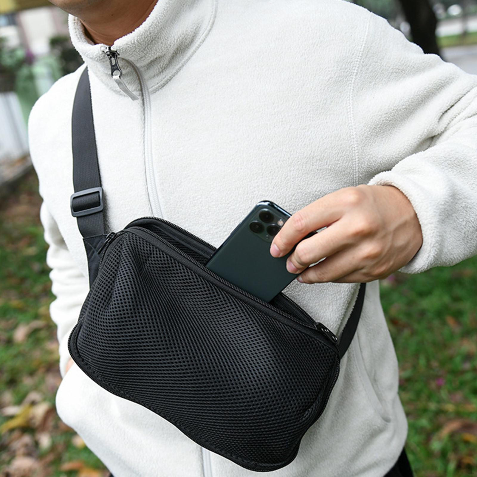 

Сумка через плечо для портативной колонки с карманом для хранения и регулируемым ремешком