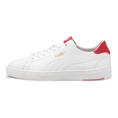 Serve Pro Lite White High Risk Red Unisex Sneakers Team-Gold 374902-03