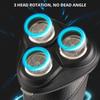 Afeitadora eléctrica 3 en 1, máquina de afeitar eléctrica 4D recargable para hombres, afeitadora de barba, uso doble en seco y húmedo, resistente al agua, carga rápida